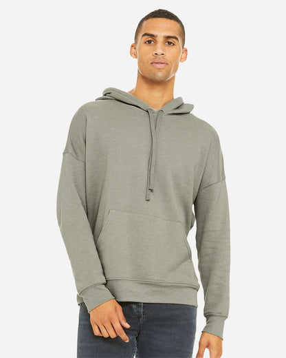 BELLA + CANVAS Unisex Sponge Fleece Drop Shoulder Hoodie Sweatshirt 3729 #colormdl_Heather Stone