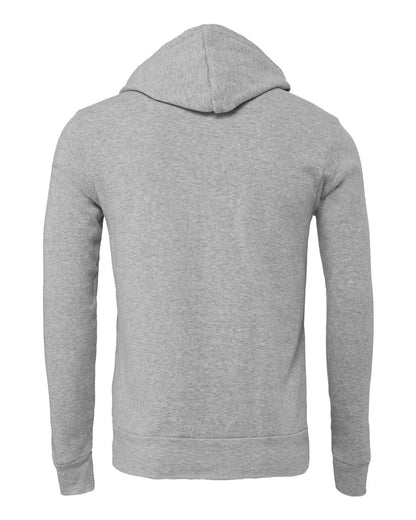 BELLA + CANVAS Unisex Sponge Fleece Hoodie Sweatshirt 3719 #color_Athletic Heather