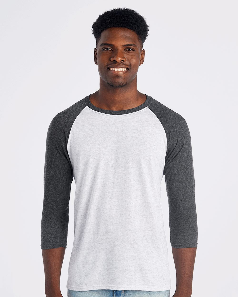 JERZEES Unisex Triblend Three-Quarter Raglan Baseball T-Shirt 601RR