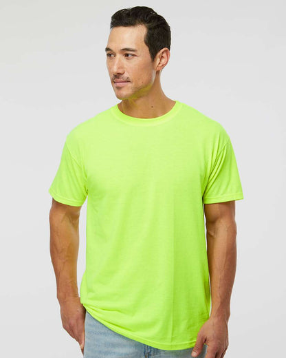 M&O Men's Gold Soft Touch T-Shirt 4800 #colormdl_Safety Green