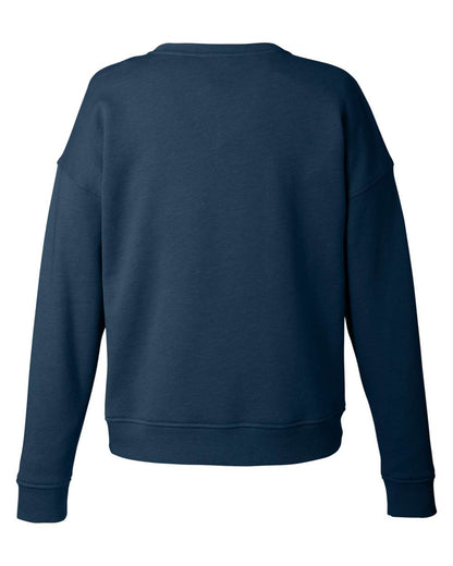 vineyard vines Women's Garment-Dyed Crewneck Sweatshirt K002794 #color_Vineyard Navy