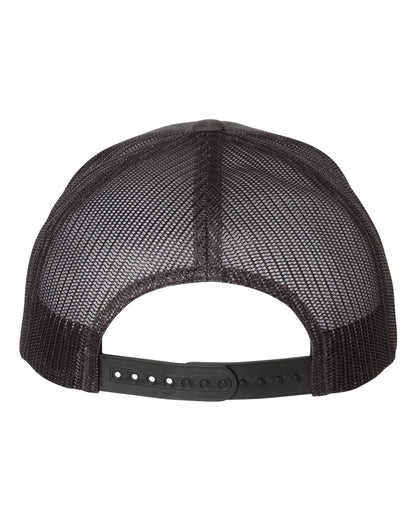YP Classics Retro Trucker Cap 6606 #color_Charcoal/ Black