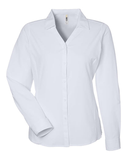 CORE365 Women's Ultra UVP® Marina Shirt CE510LW #color_White
