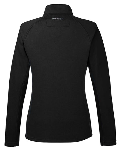 Spyder Women's Constant Half-Zip Pullover Sweater S16562 #color_Black