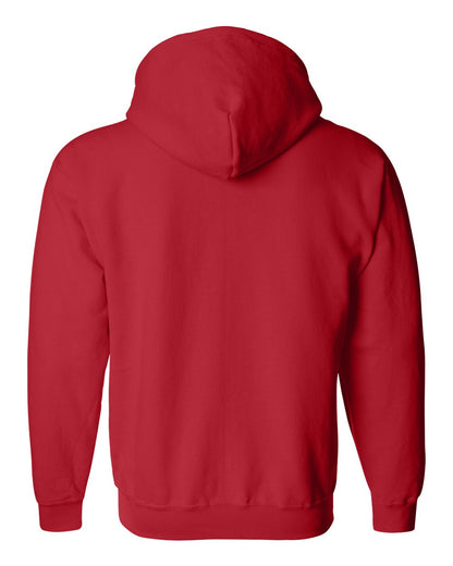 Gildan Unisex Heavy Blend™ Full-Zip Hooded Sweatshirt 18600 #color_Red