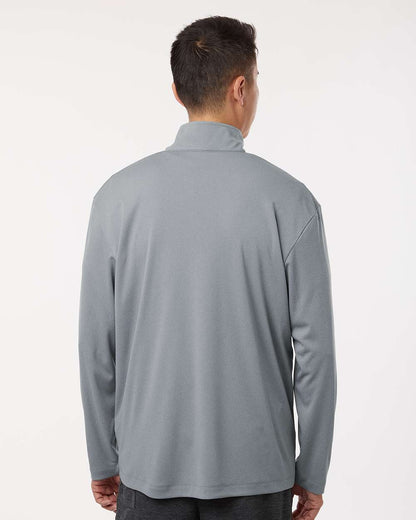 AllPro Men's Pro-Lock Performance Quarter-Zip Pullover 41870 #colormdl_Heather Steel