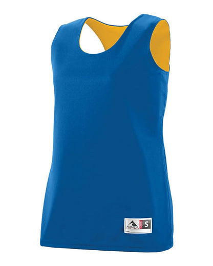 Augusta Sportswear Women's Reversible Wicking Tank Top 147 #color_Royal/ Gold