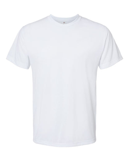 SubliVie Men's Polyester Sublimation Tee 1910 #color_White