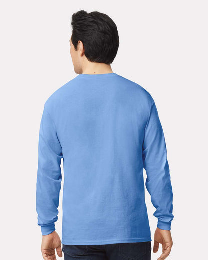 Gildan Unisex Ultra Cotton® Long Sleeve T-Shirt 2400 #colormdl_Carolina Blue