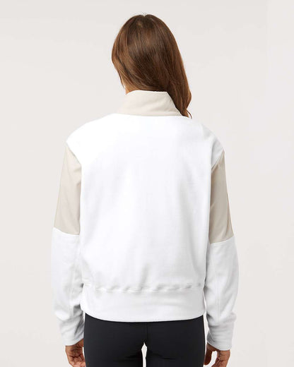 Adidas Women's Fleece Quarter-Zip Pullover A601 #colormdl_Alumina