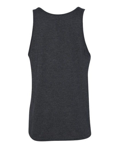 BELLA + CANVAS Heather CVC Tank 3480CVC #color_Dark Grey Heather