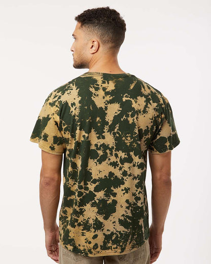 Colortone Unisex Bleach Out Dyed T-Shirt 1385 #colormdl_Green