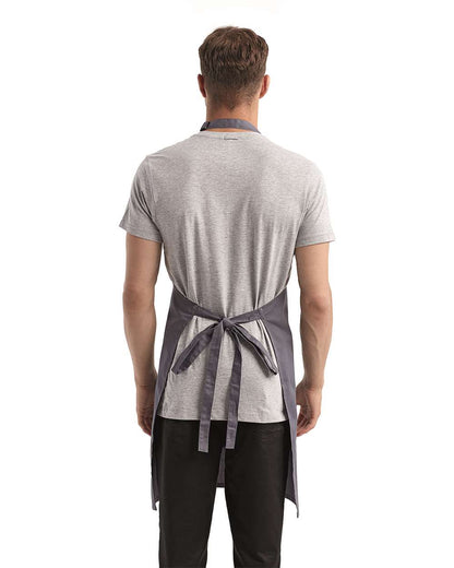 Artisan Collection by Reprime Recycled Bib Apron RP150 #colormdl_Steel