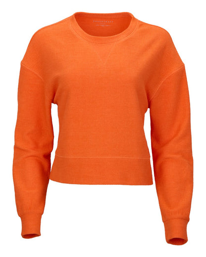 Boxercraft Women's Cropped Boxy Long Sleeve T-Shirt BW5102 #color_Orange