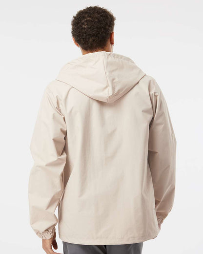 Independent Trading Co. Water-Resistant Hooded Windbreaker EXP95NB #colormdl_Classic Khaki