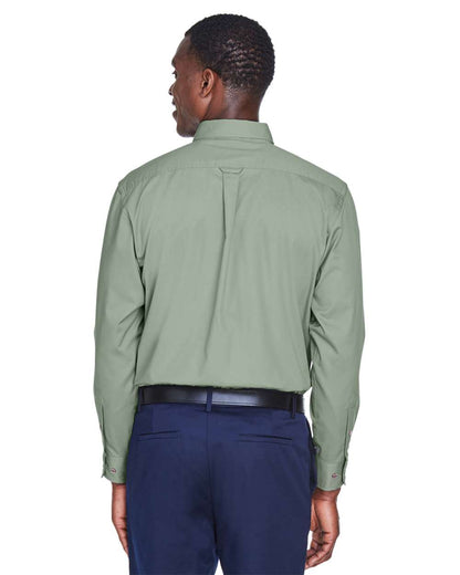 Harriton Men's Easy Blend™ Twill Shirt M500 #colormdl_Dill