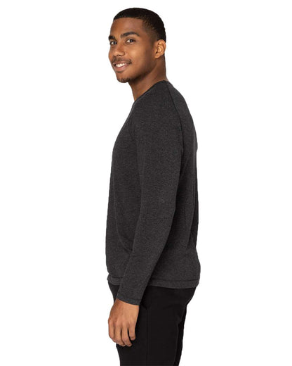 Threadfast Apparel Unisex Impact Long-Sleeve T-Shirt 382LS #colormdl_Black Heather