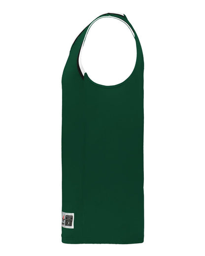 Alleson Athletic Youth Retro Basketball Jersey A53000 #color_Forest/ Black/ White
