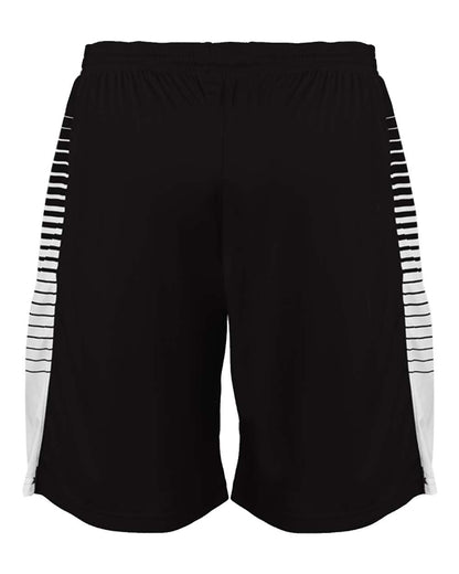 Badger Youth Lineup Shorts 2212 #color_Black