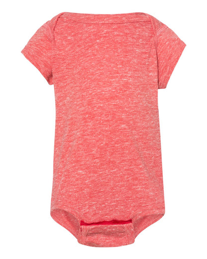 Rabbit Skins Infant Harborside Mélange Bodysuit 4491 #color_Red Melange
