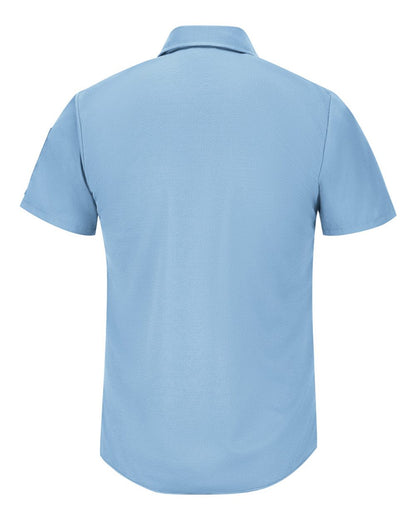 Red Kap Men's Short Sleeve Pro Airflow Work Shirt SP4A #color_Light Blue