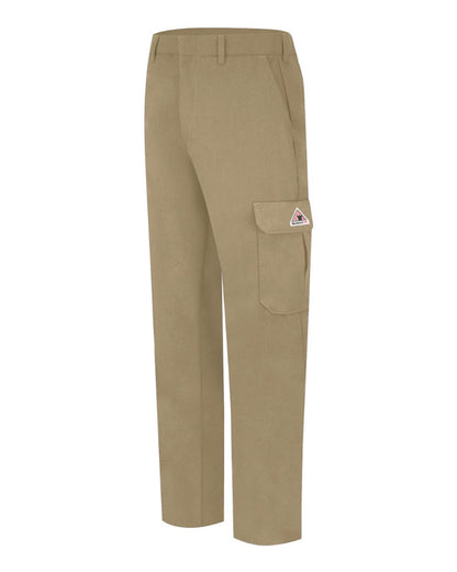 Bulwark Men's Extended Sizes Cooltouch® 2 Cargo Pocket Pants PMU2EXT #color_Khaki - Unhemmed