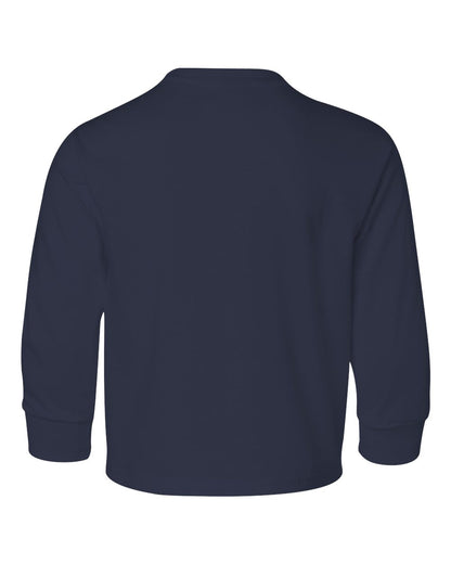 JERZEES Youth Dri-Power® Long Sleeve 50/50 T-Shirt 29BLR #color_J. Navy