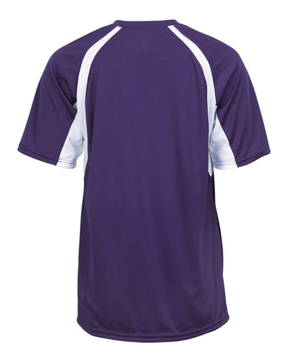 Badger B-Core Hook T-Shirt 4144 #color_Purple/ White