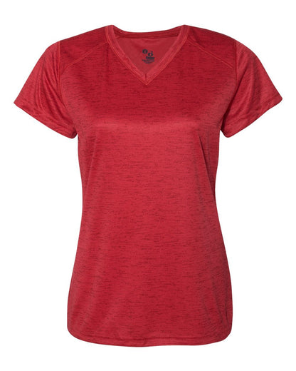 Badger Women's Tonal Blend V-Neck T-Shirt 4175 Badger Women&#39;s Tonal Blend V-Neck T-Shirt 4175