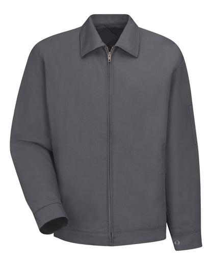 Red Kap Men's Waist Length Jacket JT22 #color_Charcoal
