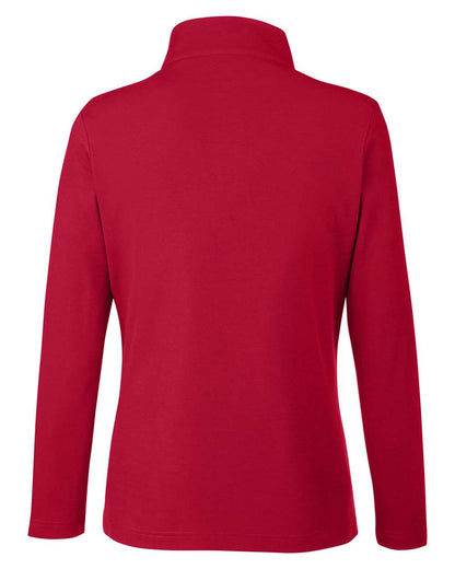 CORE365 Women's Fusion ChromaSoft™ Pique Quarter-Zip Pullover CE405W #color_Classic Red
