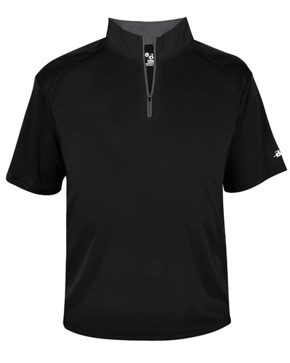 Badger Men's B-Core Short Sleeve Quarter-Zip 4199 Badger Men&#39;s B-Core Short Sleeve Quarter-Zip 4199