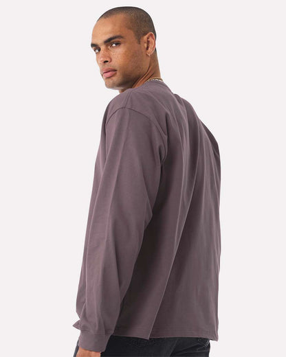 BELLA + CANVAS Unisex 7.5 oz Heavyweight Long Sleeve Tee 4651 #colormdl_Purple Storm