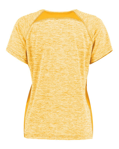 Holloway Women's Electrify CoolCore® V-Neck T-Shirt 222771 #color_Gold Heather