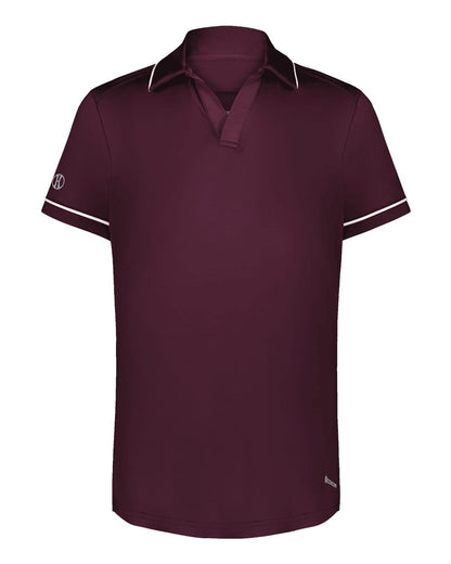 Holloway Women's CoolCore® Polo 222701 #color_Maroon/ White