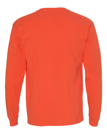 Bayside Unisex USA-Made Long Sleeve T-Shirt 5060 #color_Bright Orange