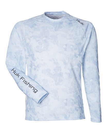 HUK Unisex LoPro Camo Long Sleeve T-Shirt H12L003 #color_Kenai
