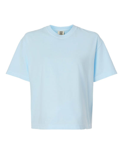 Comfort Colors Women's Garment-Dyed Heavyweight Boxy T-Shirt 3023CL #color_Chambray