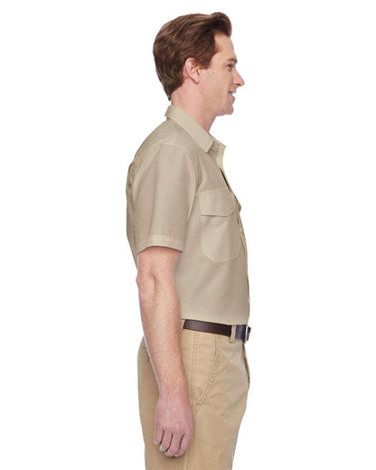 Harriton Men's Key West Short Sleeve Performance Staff Shirt M580 #colormdl_Khaki