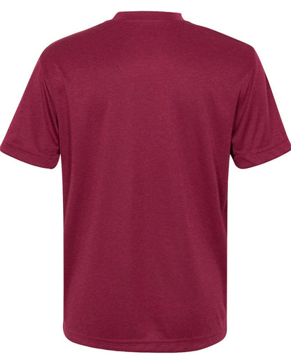 Team 365 Youth Sonic Heather Performance T-Shirt TT11HY #color_Sport Maroon Heather