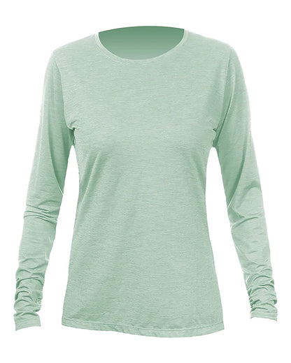 ANETIK Women's Breeze Tech Long Sleeve T-Shirt WSBRZL0 #color_Olive Heathered