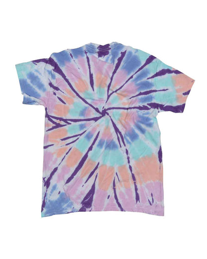 Dyenomite Rainbow Cut-Spiral Tie-Dyed T-Shirt 200TD #color_Mindfulness