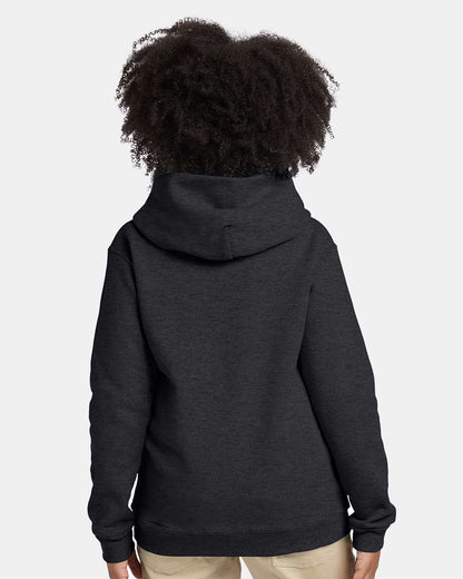Hanes Youth EcoSmart® Hooded Sweatshirt P473 #colormdl_Charcoal Heather