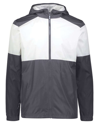 Holloway Men's SeriesX Hooded Jacket 229528 #color_Carbon/ White