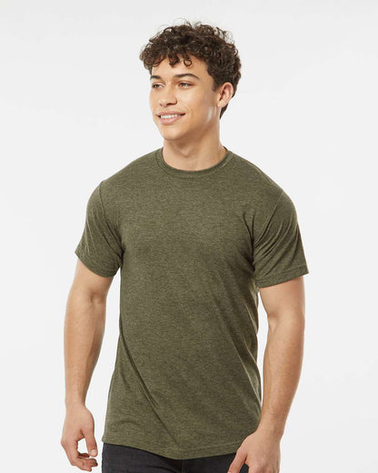 Tultex Poly-Rich T-Shirt 241 #colormdl_Heather Military Green