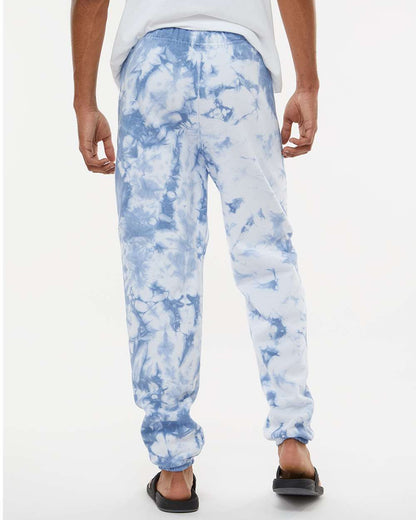 Dyenomite Dream Tie-Dyed Sweatpants 973VR #colormdl_Cloudy Sky Crystal