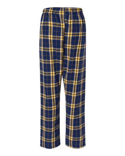 Boxercraft Women's Haley Flannel Pants BW6620 #color_Navy/ Gold