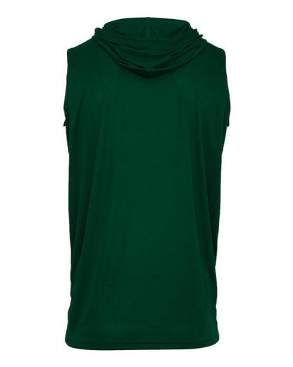 Badger Youth B-Core Sleeveless Hooded T-Shirt 2108 #color_Forest