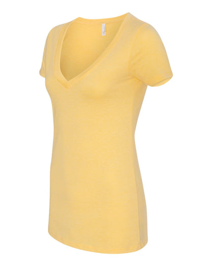 Next Level Women’s CVC Deep V-Neck T-Shirt 6640 #color_Banana Cream