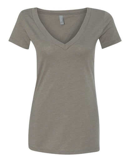 Next Level Women’s CVC Deep V-Neck T-Shirt 6640 #color_Warm Grey